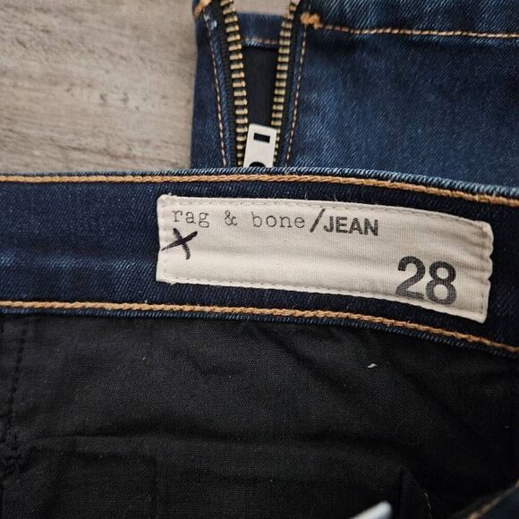 Rag & Bone Moto Zipper Detail Skinny Jeans - Picture 4 of 9